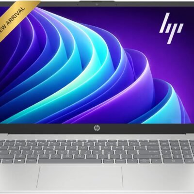 HP New 15.6 inch Laptop Computer, 2026 Edition, Intel High-Performance 4 cores N100 CPU, 128GB SSD, Copilot AI, Windows 11 Pro with Office 365 for The Web