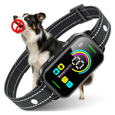 Smart Bark Collar – Rechargeable Anti Barking Training Collar with 8 Adjustable Sensitivity