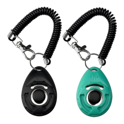 Dog Clicker for Training with Wrist Strap