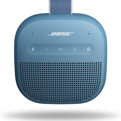 Bose SoundLink Micro Portable Bluetooth Speaker (2nd Gen), Wireless Outdoor Speaker, Up to 12 Hours Battery Life, Waterproof and Dustproof, Blue Dusk