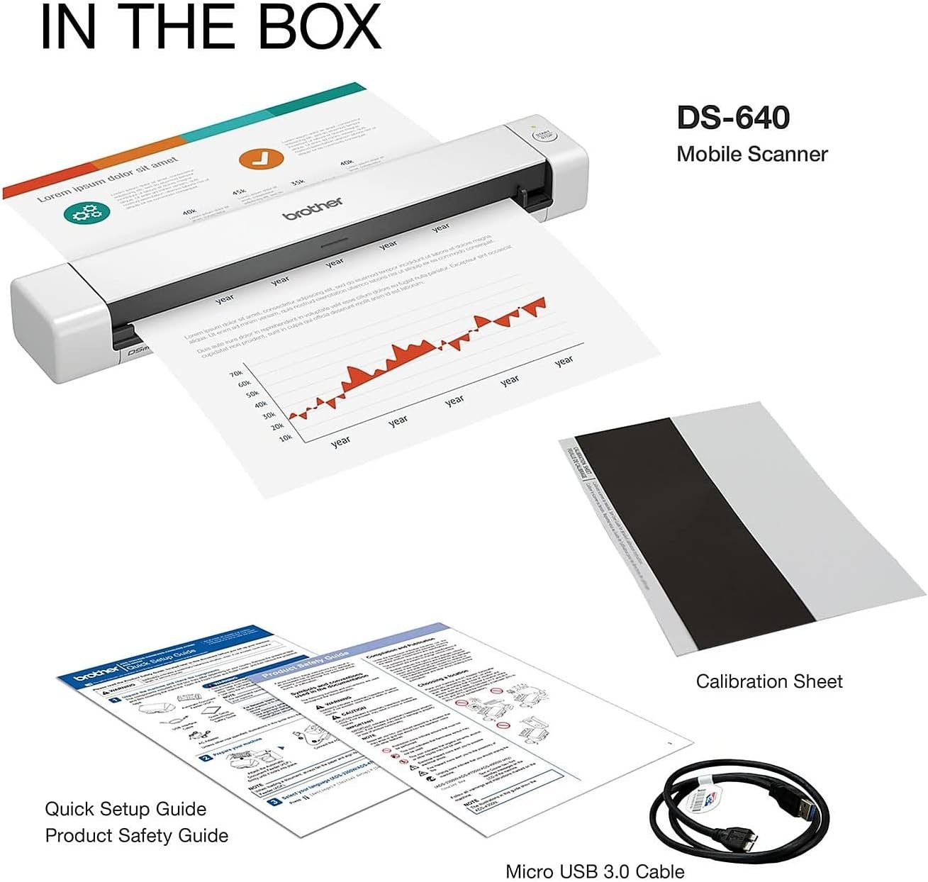 Brother DS-640 Compact Mobile Document Scanner - Image 2
