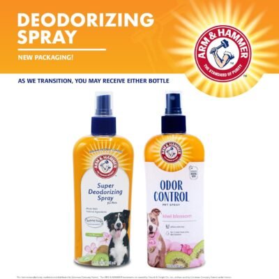Arm & Hammer for Pets Super Deodorizing Dog Spray with Baking Soda for Odor Control, Freshens Coat Between Baths