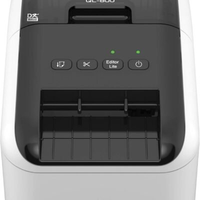Brother QL-800 High-Speed Professional Printer, Plug & Label Feature, Genuine DK Pre-Sized Labels, Multi-System Compatible