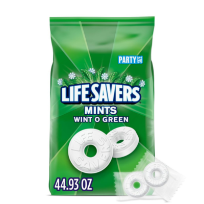 LIFE SAVERS Wint-O-Green Summer Candy Individually Wrapped Hard Mints