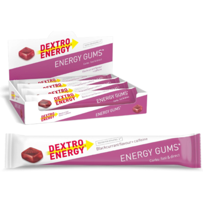 Dextro Energy Gums – Blackcurrant + Caffeine | Pocket Size Energy on the Go