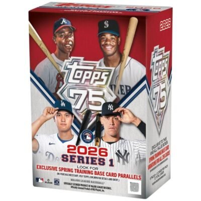Topps Baseball Series 1 Blaster Box of Packs with Possible Retail Exclusive Holo Foil Parallels