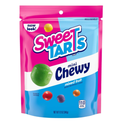 SweeTARTS Mini Chewy Candy, Mixed Fruit Flavors (Cherry, Grape, Lemon, Apple & Orange)