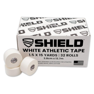 SHIELD Athletic Tape – 32-Roll Bulk Pack – Made in USA